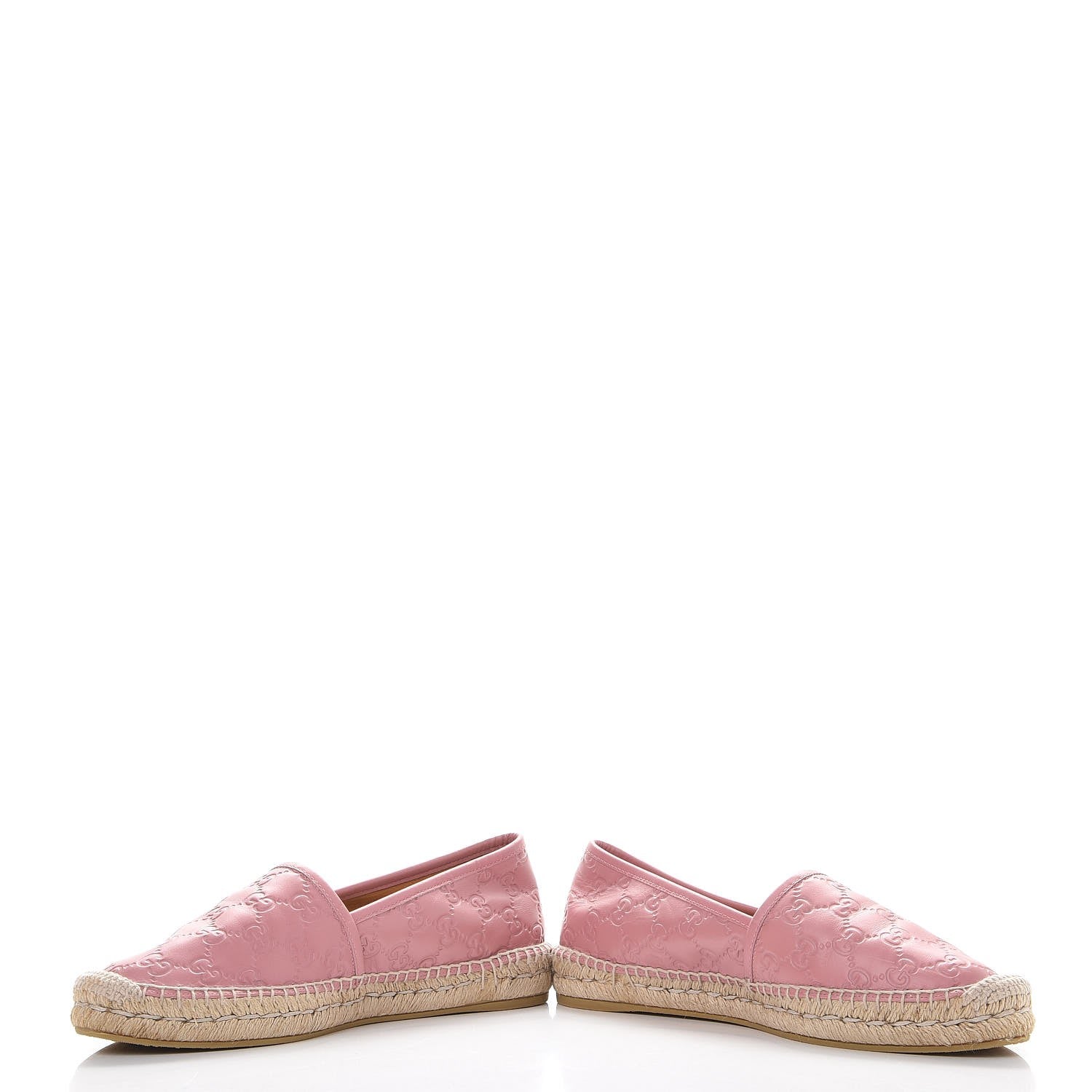 Gucci Guccissima Signature Espadrilles 41 Rose Baby Candy 11 of 13