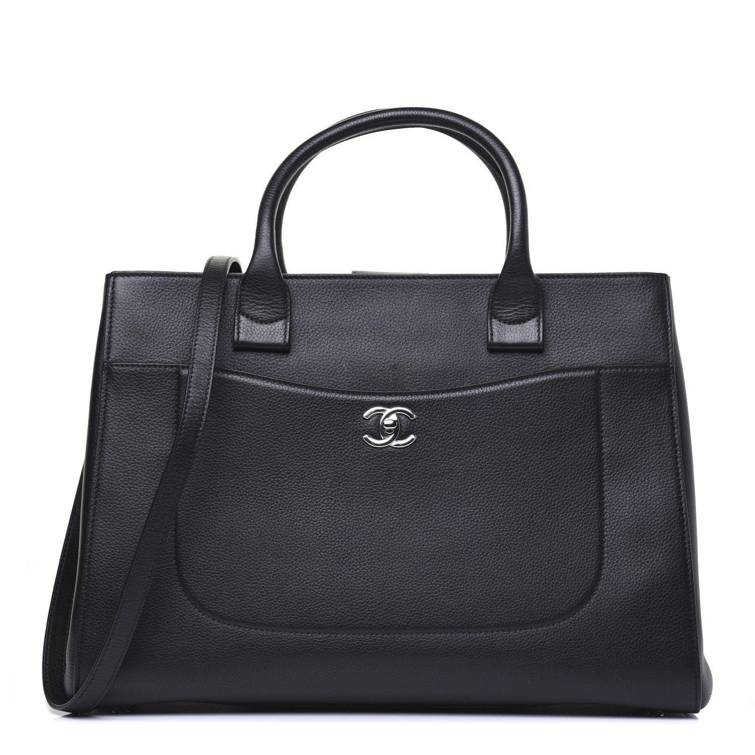 Chanel Grained Calfskin Large Neo Executive Shopper Tote Black 1 of 17