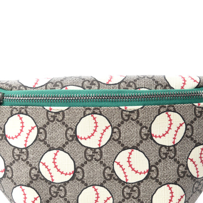 Gucci GG Supreme Monogram Baseballs Web Childrens Belt Bag 10 of 10