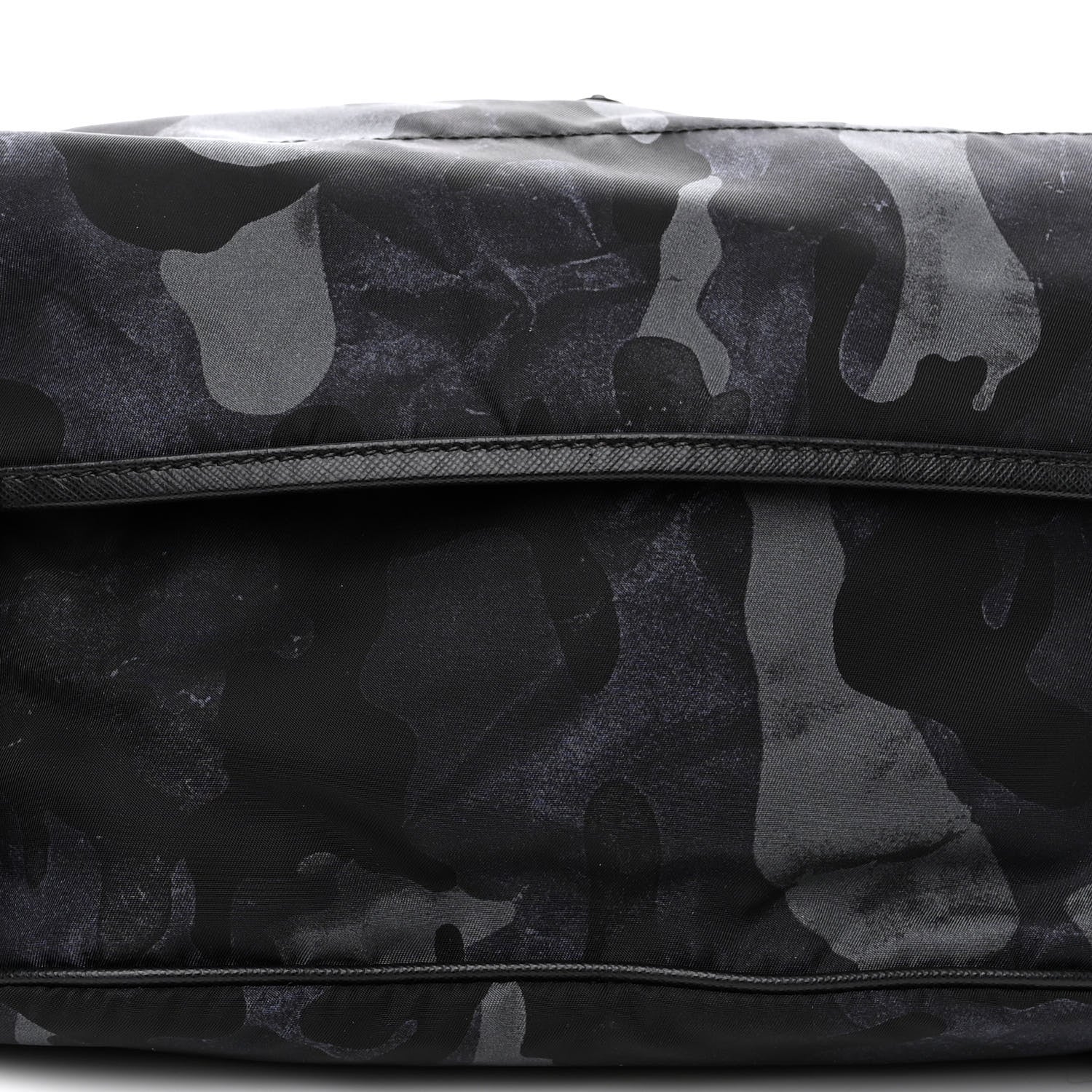 Prada Tessuto Nylon Camouflage Belt Bag Blue Grey 7 of 9