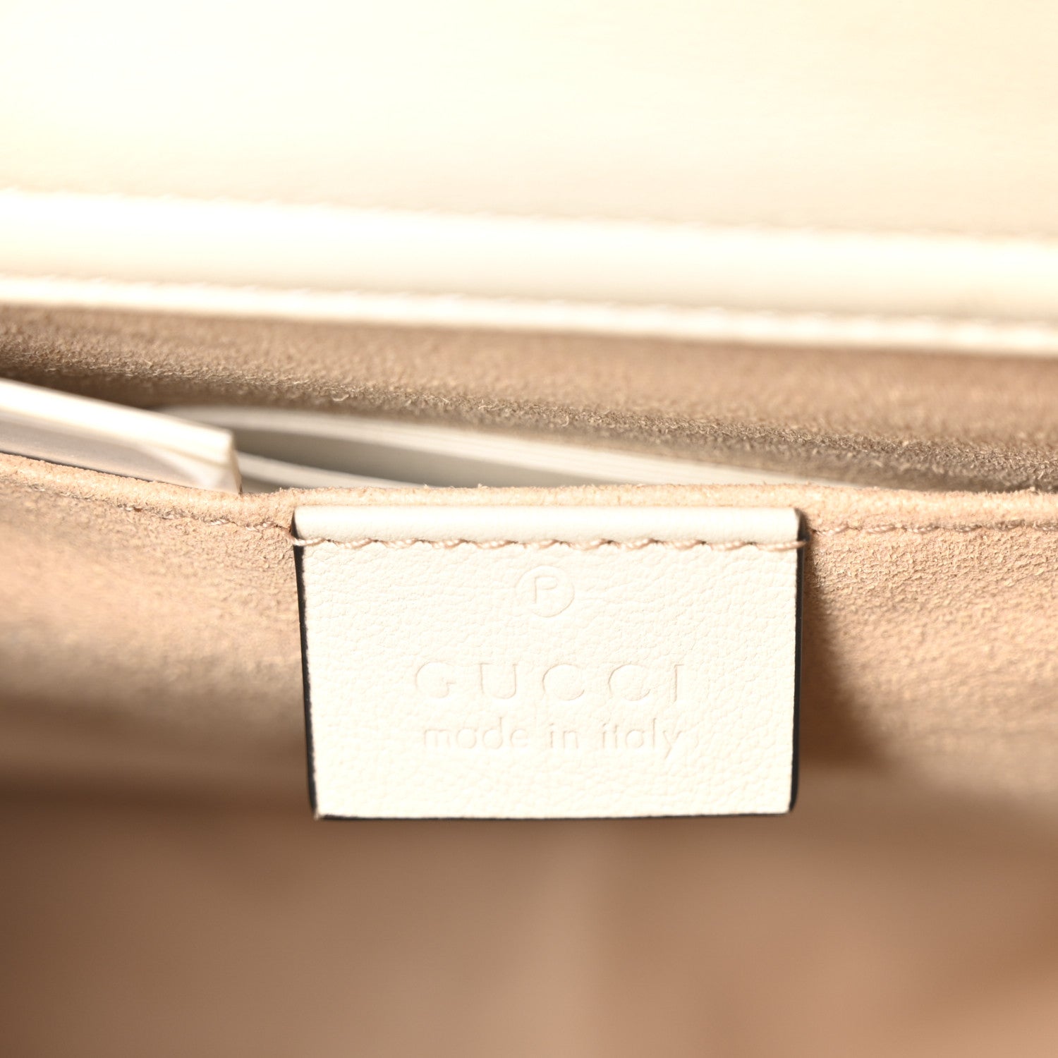Gucci Wonka Grain Calfskin Small Diana Tote Bag Mystic White Cuir 6 of 10