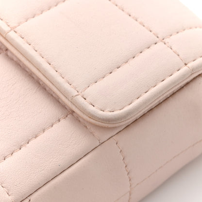 Chanel Lambskin East West Chocolate Bar Flap Pink 16 of 19