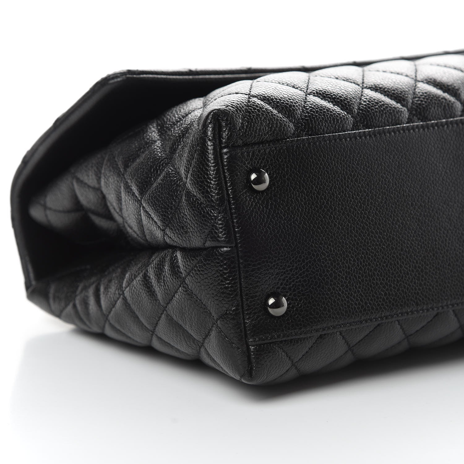 Chanel Caviar Quilted Medium Coco Handle Flap So Black 9 of 13