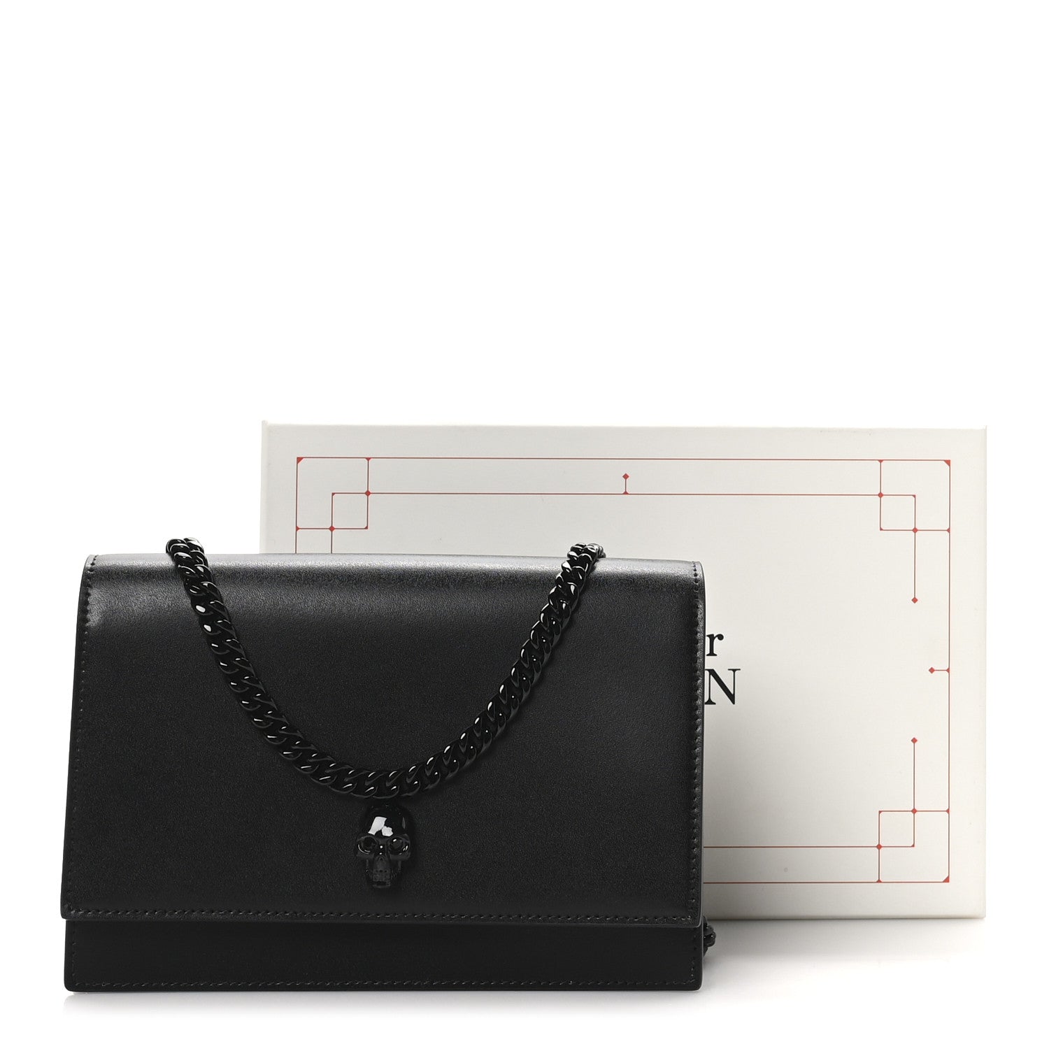 Alexander McQueen Calfskin Skull Small Crossbody Bag Black 10 of 10