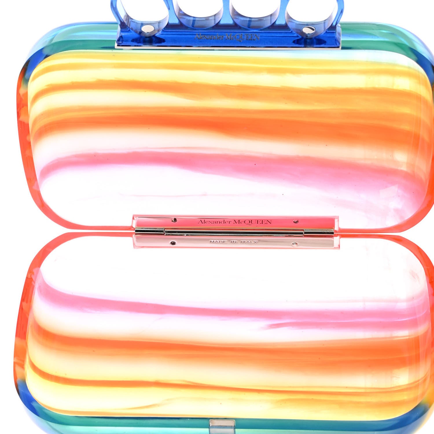 Alexander McQueen Resin Knuckle Clutch Multicolor 5 of 8