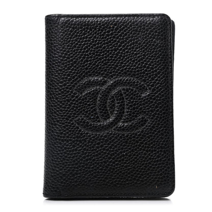Chanel Caviar Timeless CC Card Holder Wallet Black 1 of 8