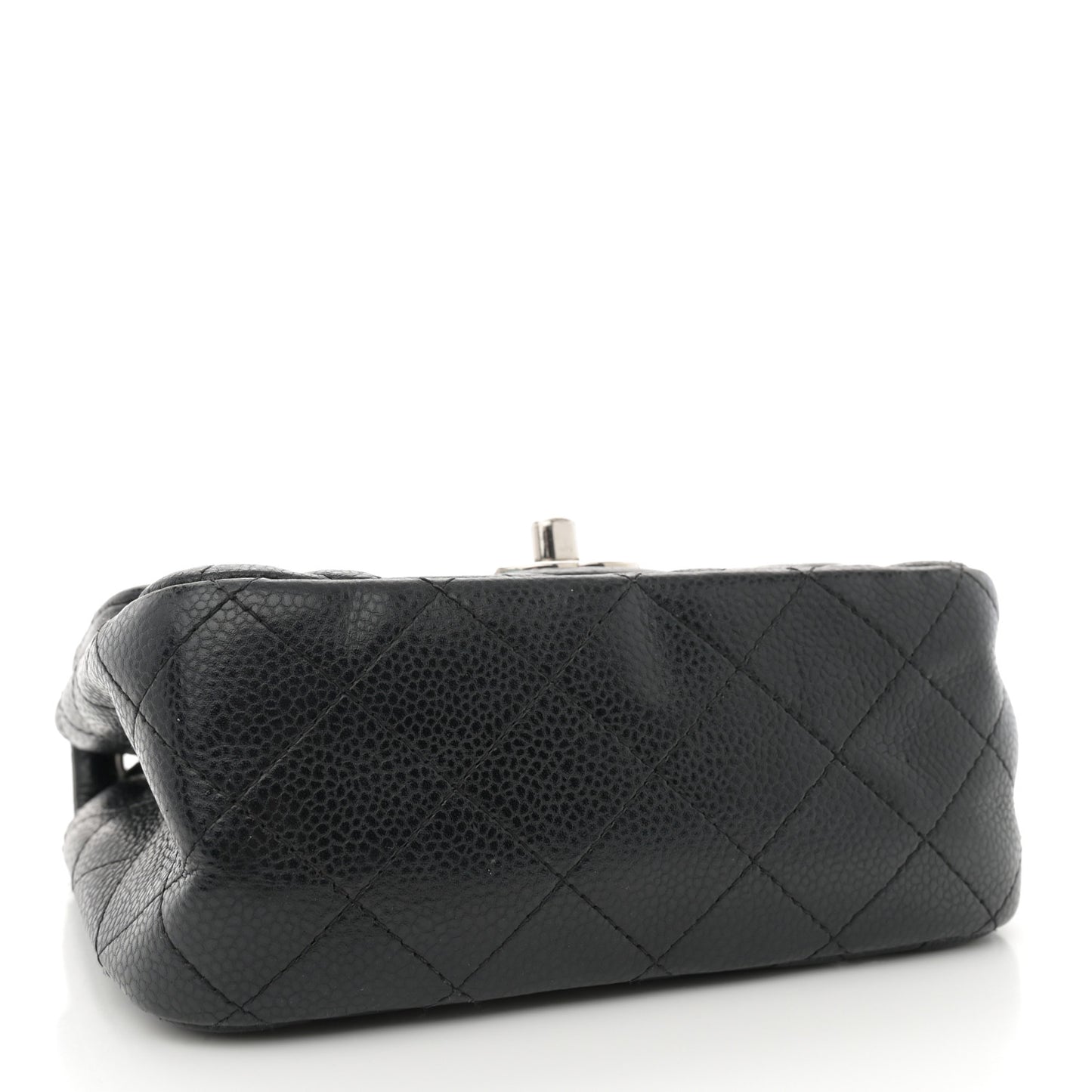 Caviar Quilted Mini Square Flap Black