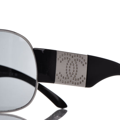 Chanel CC Sunglasses 4154 Silver Black 7 of 9
