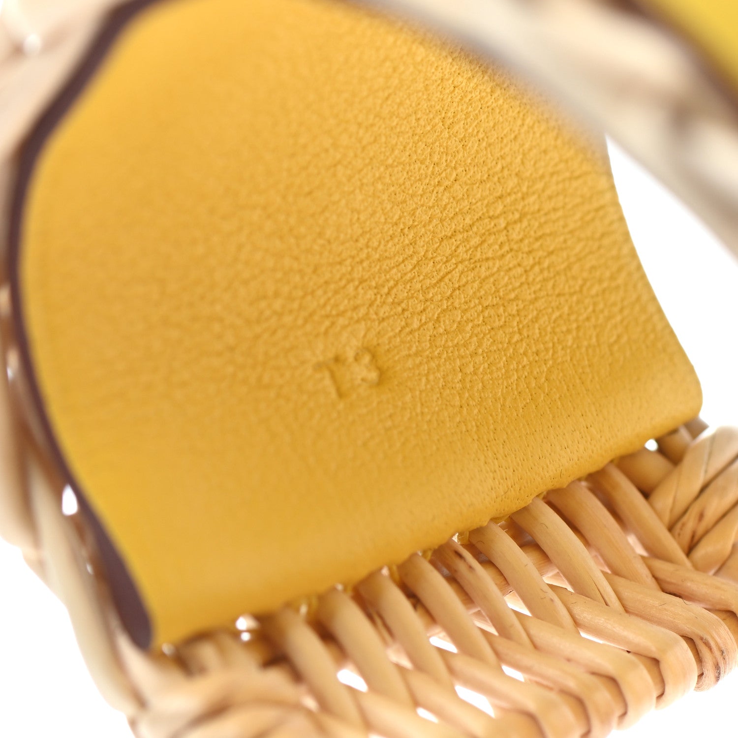 Hermes Barenia Osier Collier De Chien CDC Picnic Bracelet T3 Jaune De Naples 6 of 6