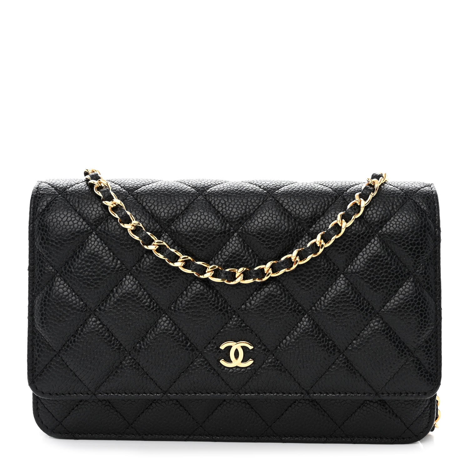 Chanel Caviar Quilted Wallet on Chain WOC Black 1 of 11