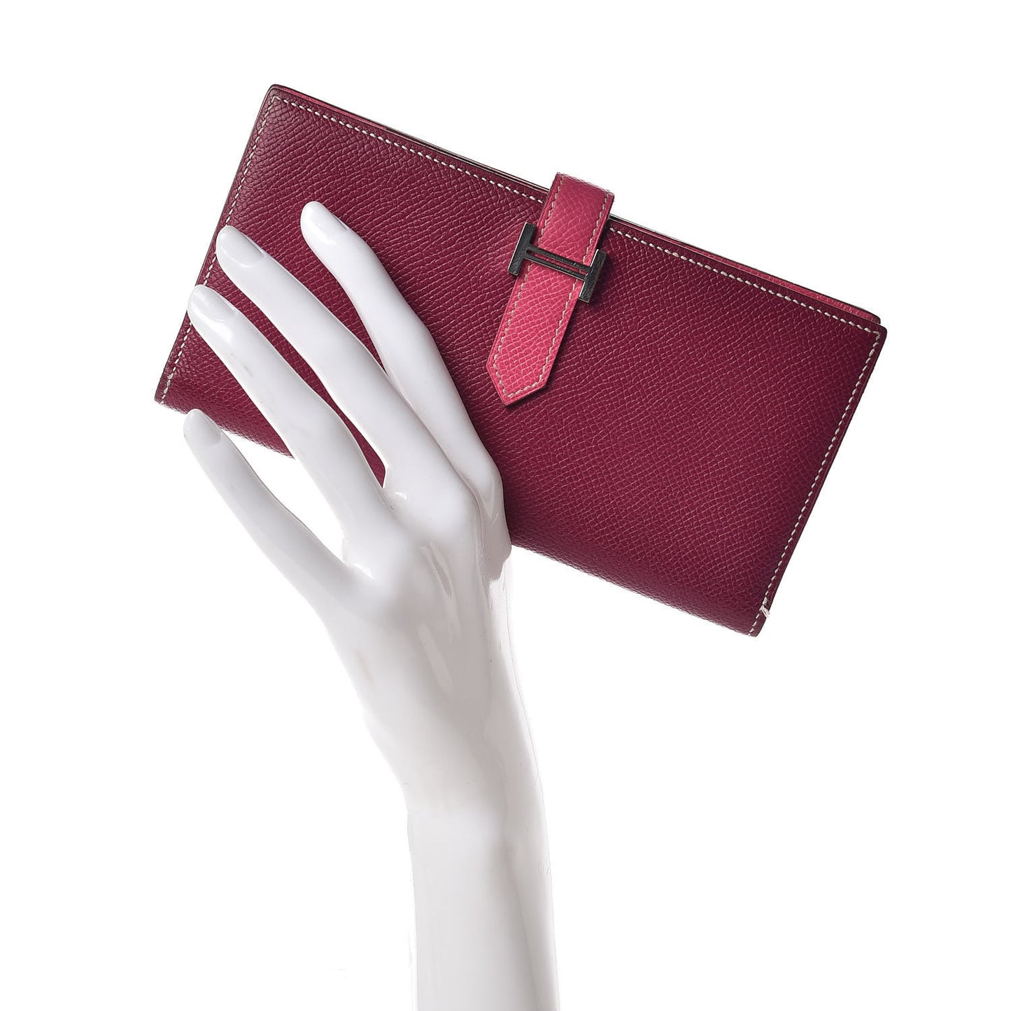Epsom Bi-Color Bearn Wallet Tosca Rose Tyrien