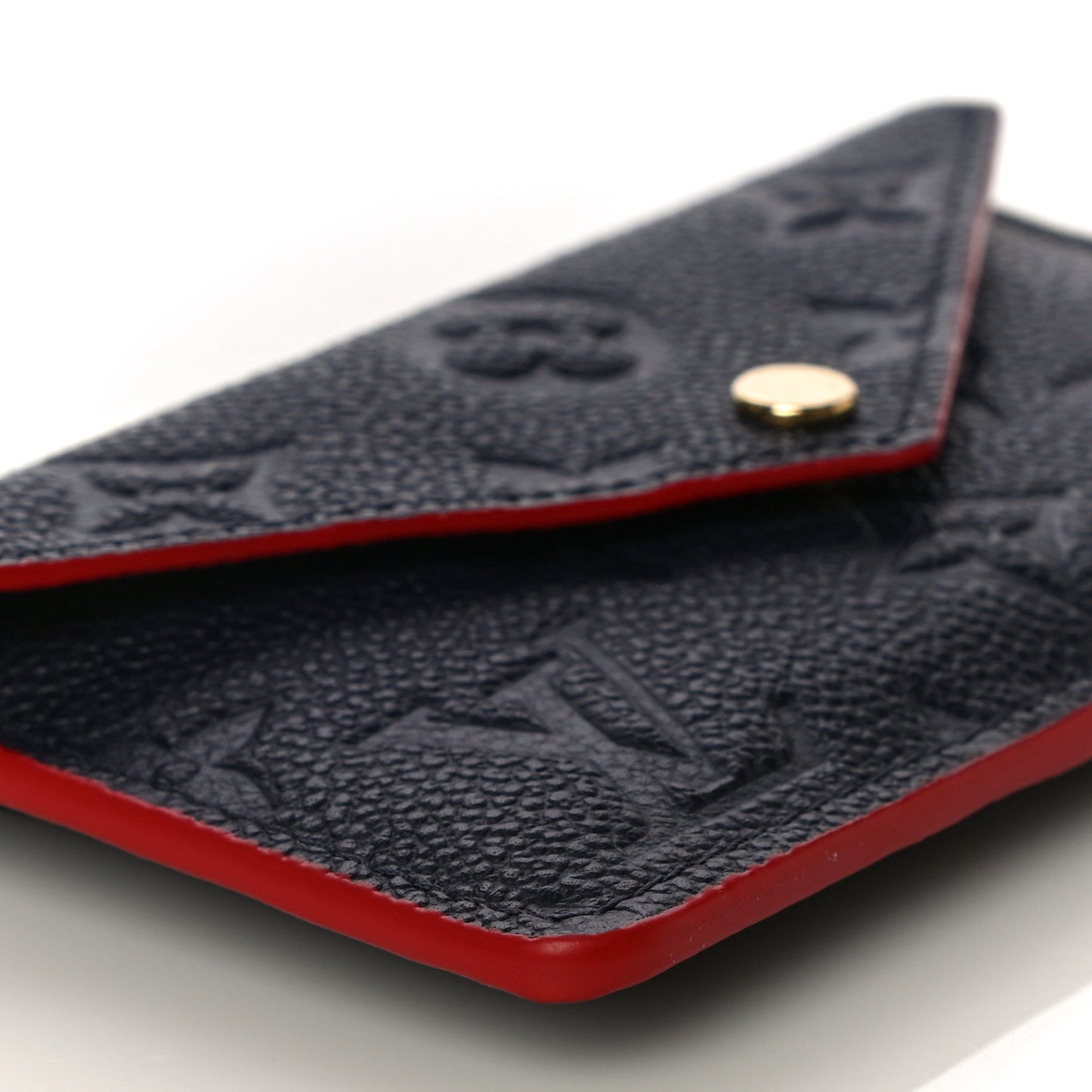 Empreinte Recto Verso Card Holder Marine Rouge