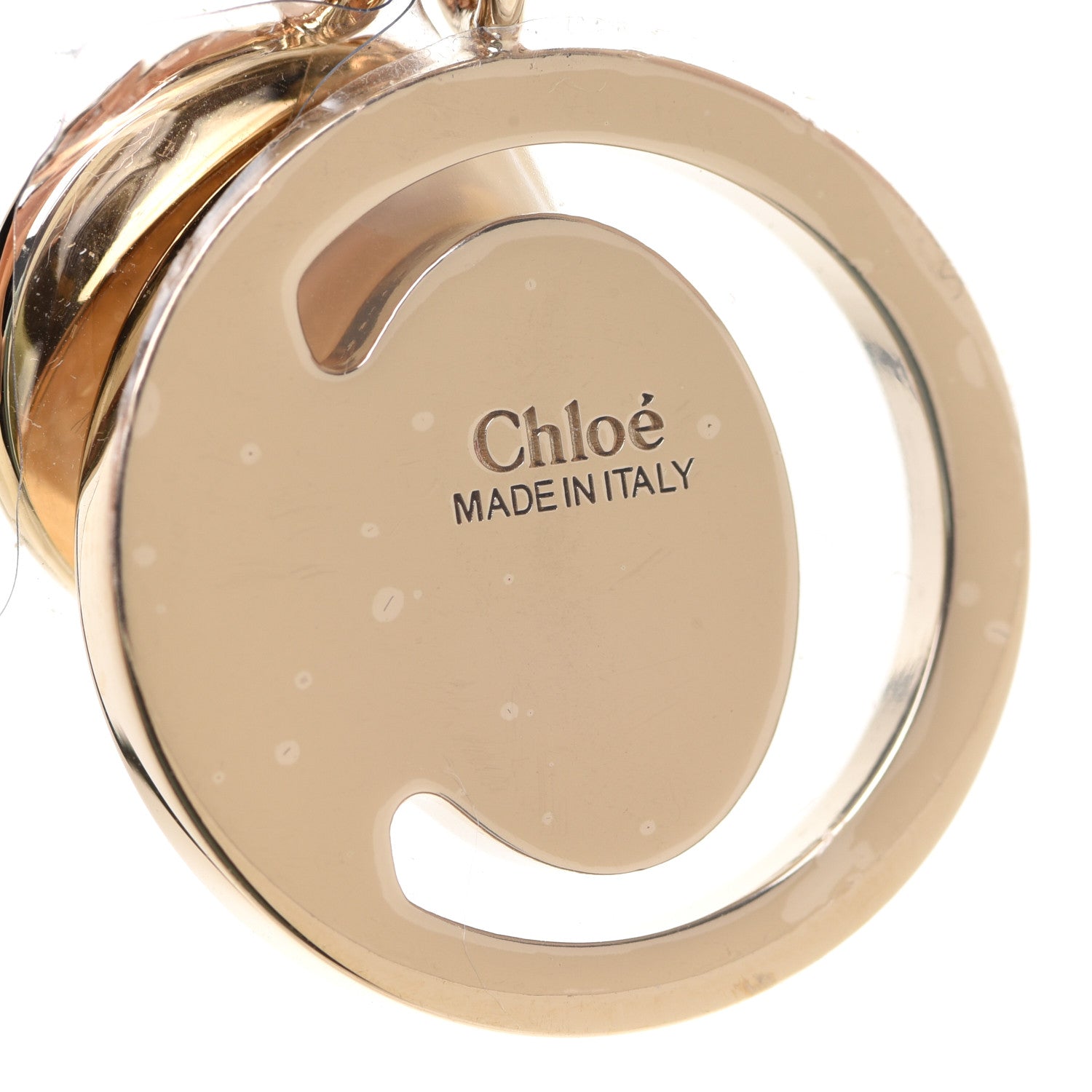 Chloe Calfskin Alphabet Mini Trifold Wallet Cement Pink 8 of 9