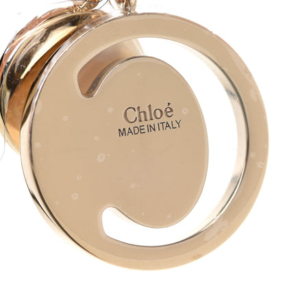 Chloe Calfskin Alphabet Mini Trifold Wallet Cement Pink 8 of 9