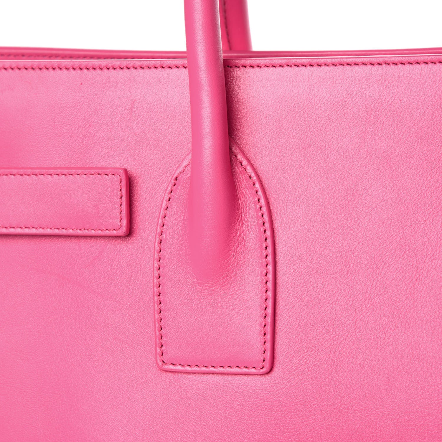 Saint Laurent Calfskin Small Sac De Jour Bubblegum 15 of 27