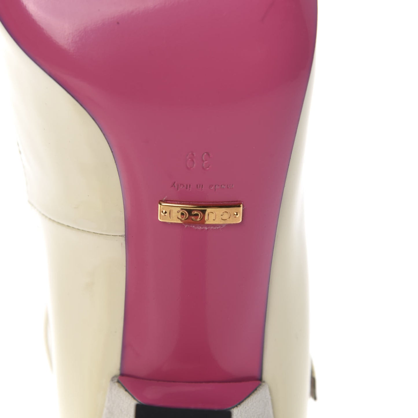 Patent Pearl Taide T-Strap Pumps 39 White