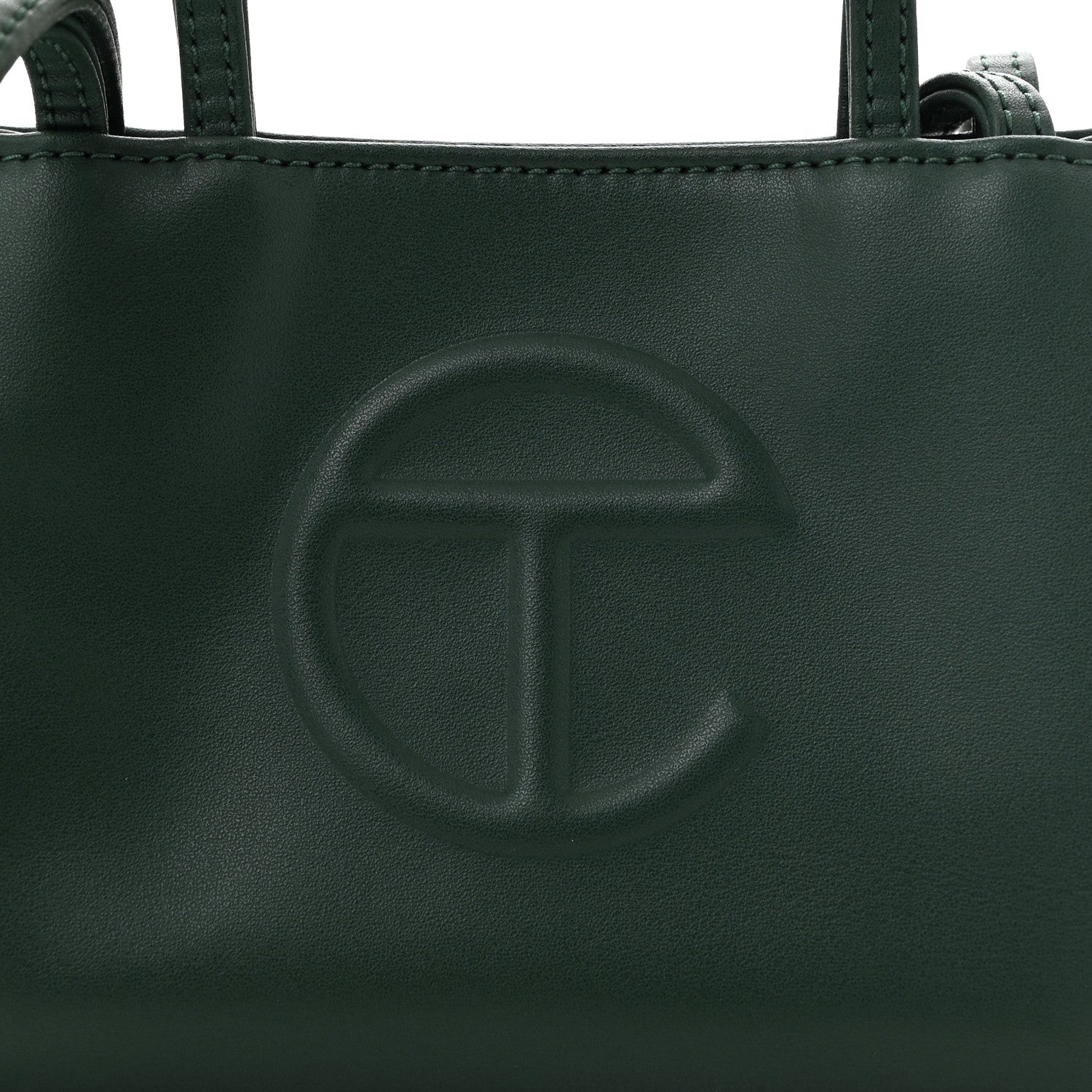 Telfar Vegan Leather Small Shopping Bag Dark Olive 7 of 9