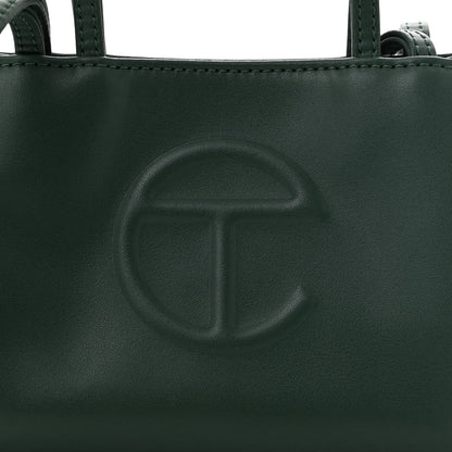 Telfar Vegan Leather Small Shopping Bag Dark Olive 7 of 9