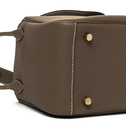 Hermes Taurillon Clemence Lindy 26 Etoupe 7 of 8