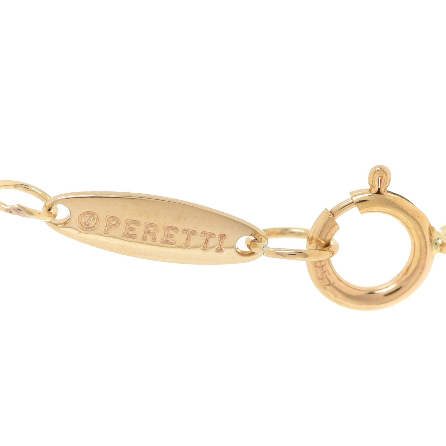 18K Yellow Gold Elsa Peretti Letter L Pendant Necklace