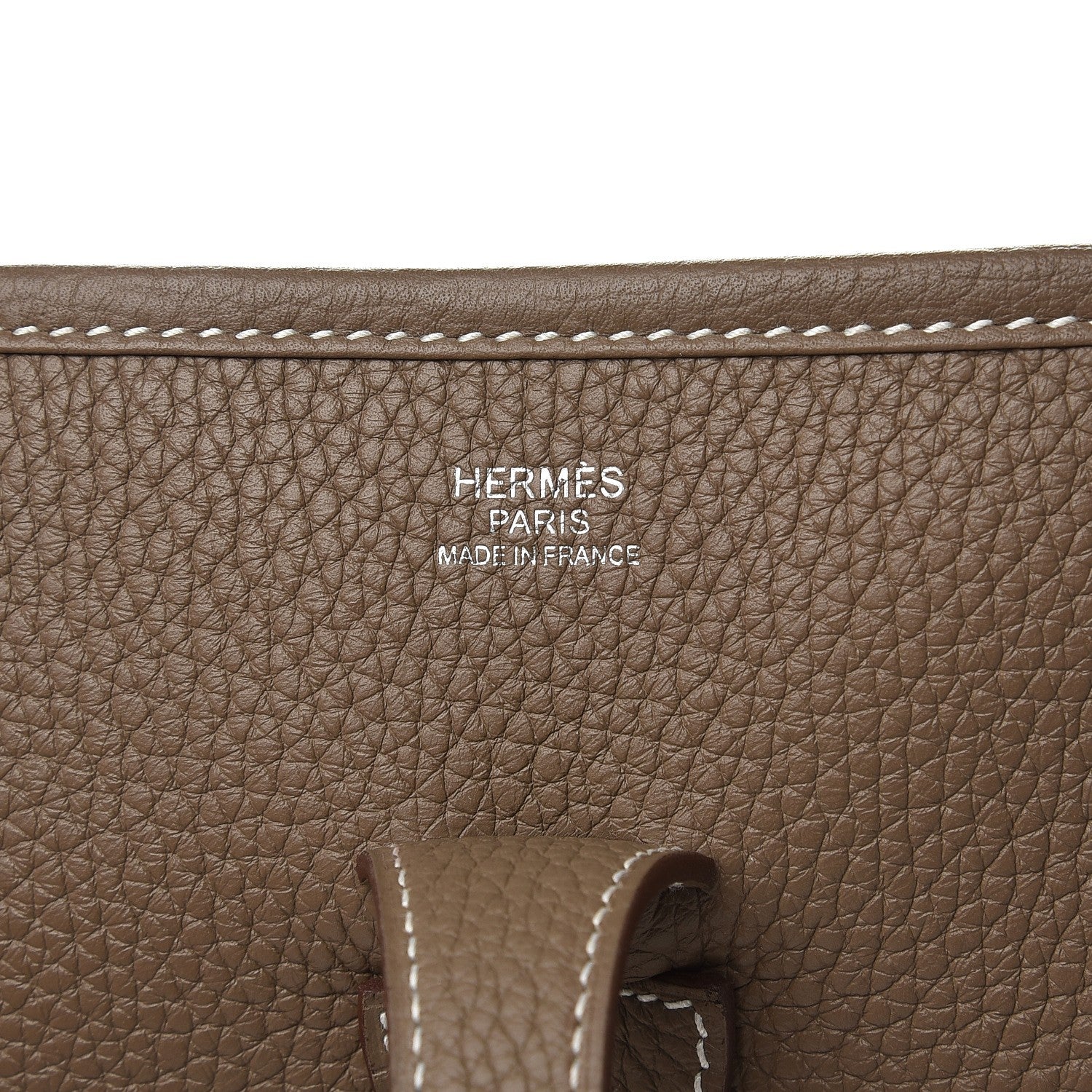 Hermes Taurillon Clemence Evelyne III PM Etoupe 6 of 9