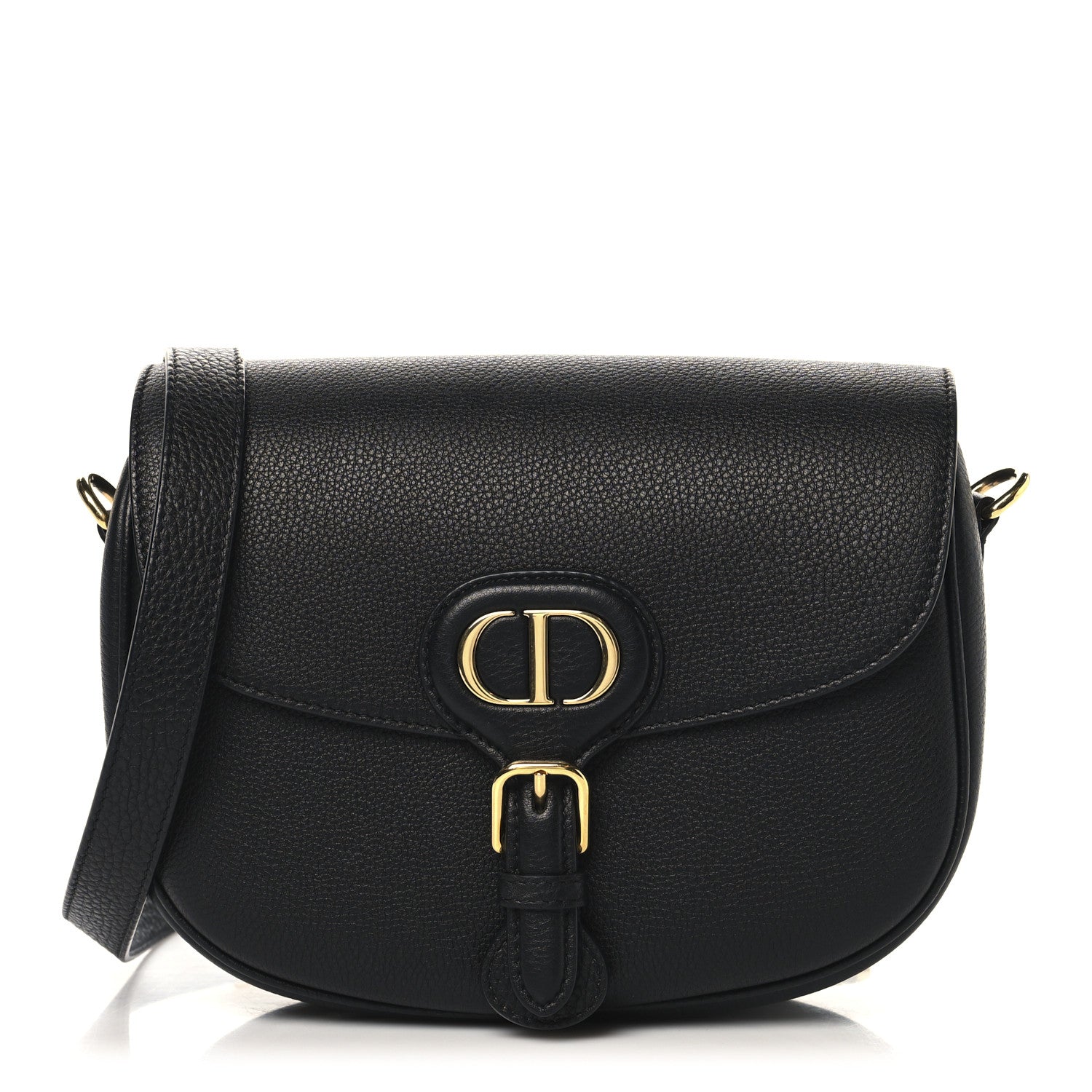 Christian Dior Grained Calfskin Medium Bobby Flap Black 1 of 10