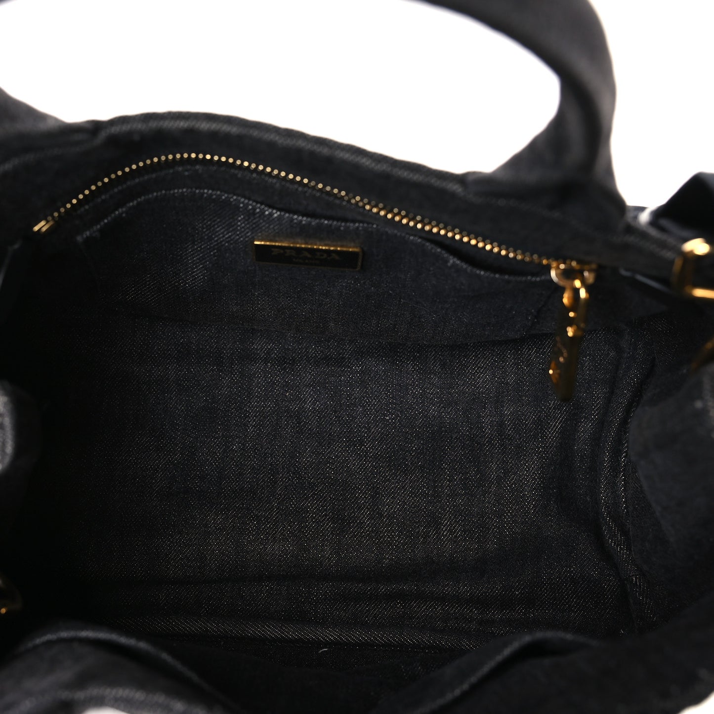 Denim Small Logo Tote Black