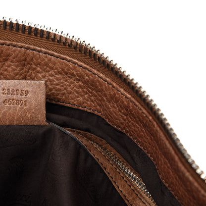 Gucci Monogram Bamboo Bar Medium Tote Brown 10 of 11