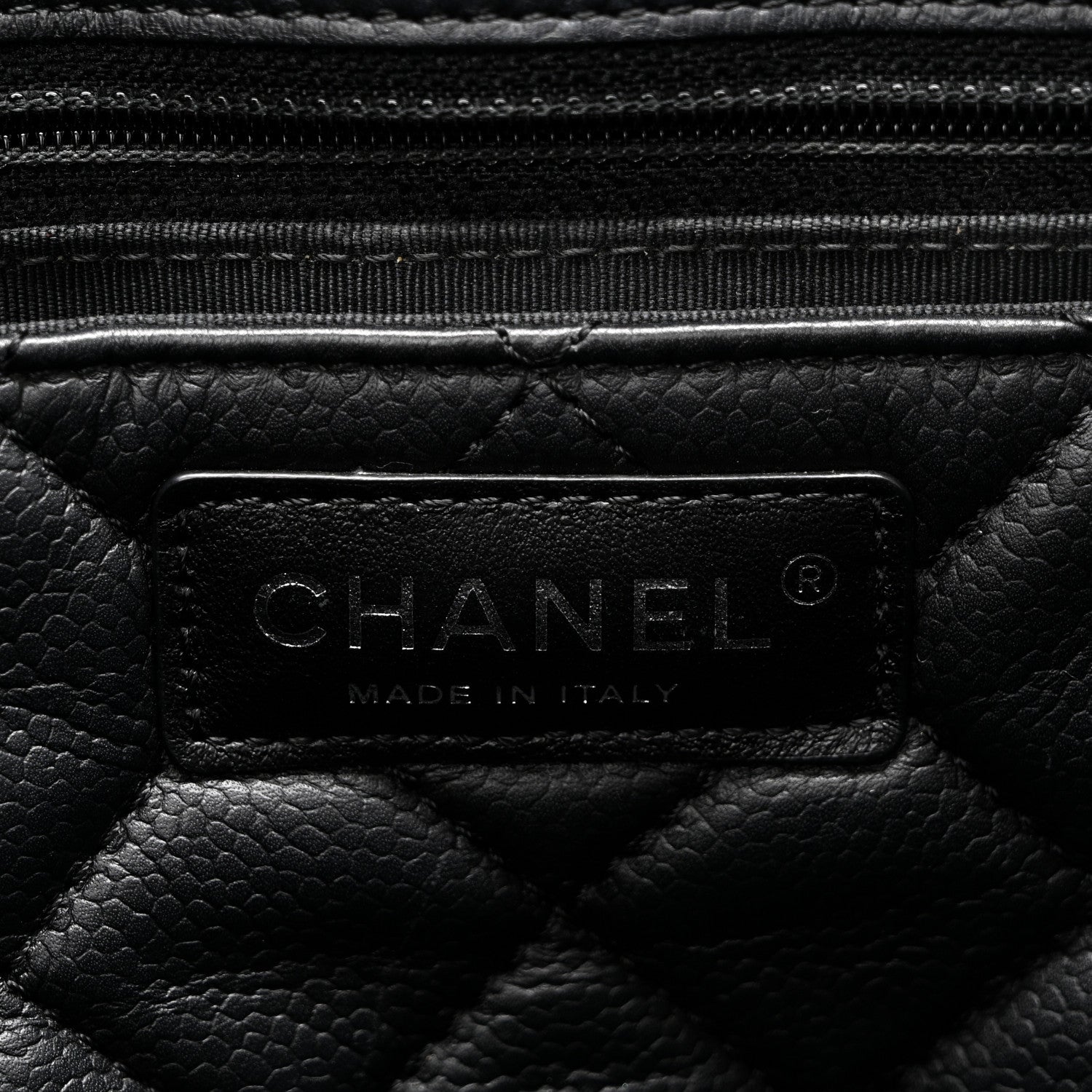 Chanel Caviar Quilted Large CC Box Shopping Tote Black 6 of 11