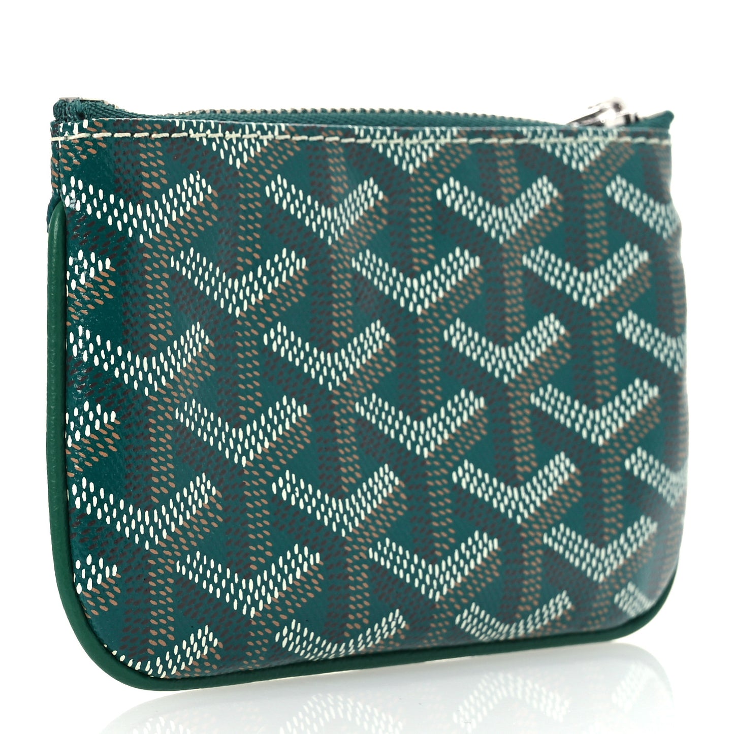 Goyardine Nano Senat Key Pouch Green