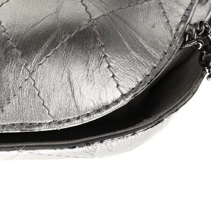 Chanel Metallic Aged Calfskin Quilted Small Gabrielle Bucket Silver 11 of 16