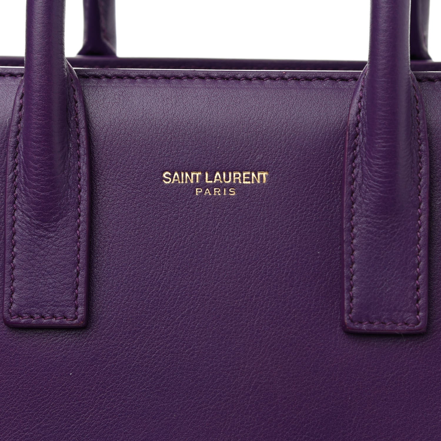 Saint Laurent Calfskin Nano Sac De Jour Purple 9 of 10
