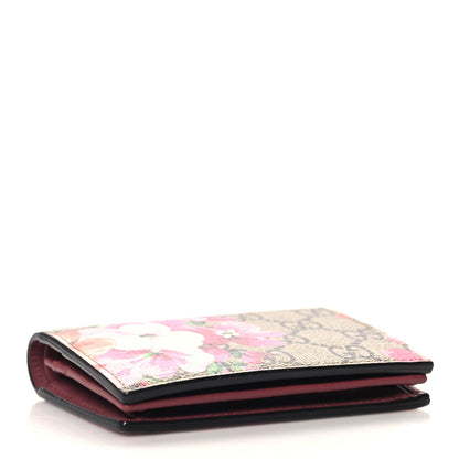 Gucci GG Supreme Monogram Blooms Card Case Beige Multicolor Dry Rose 4 of 8
