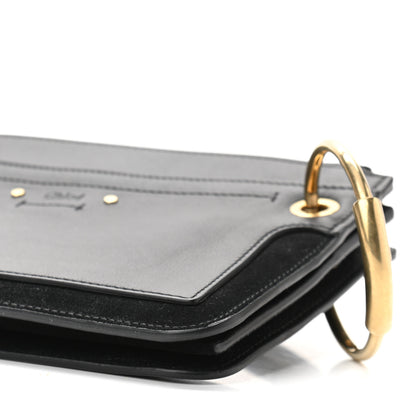 Chloe Calfskin Suede Small Roy Bag Black 12 of 12