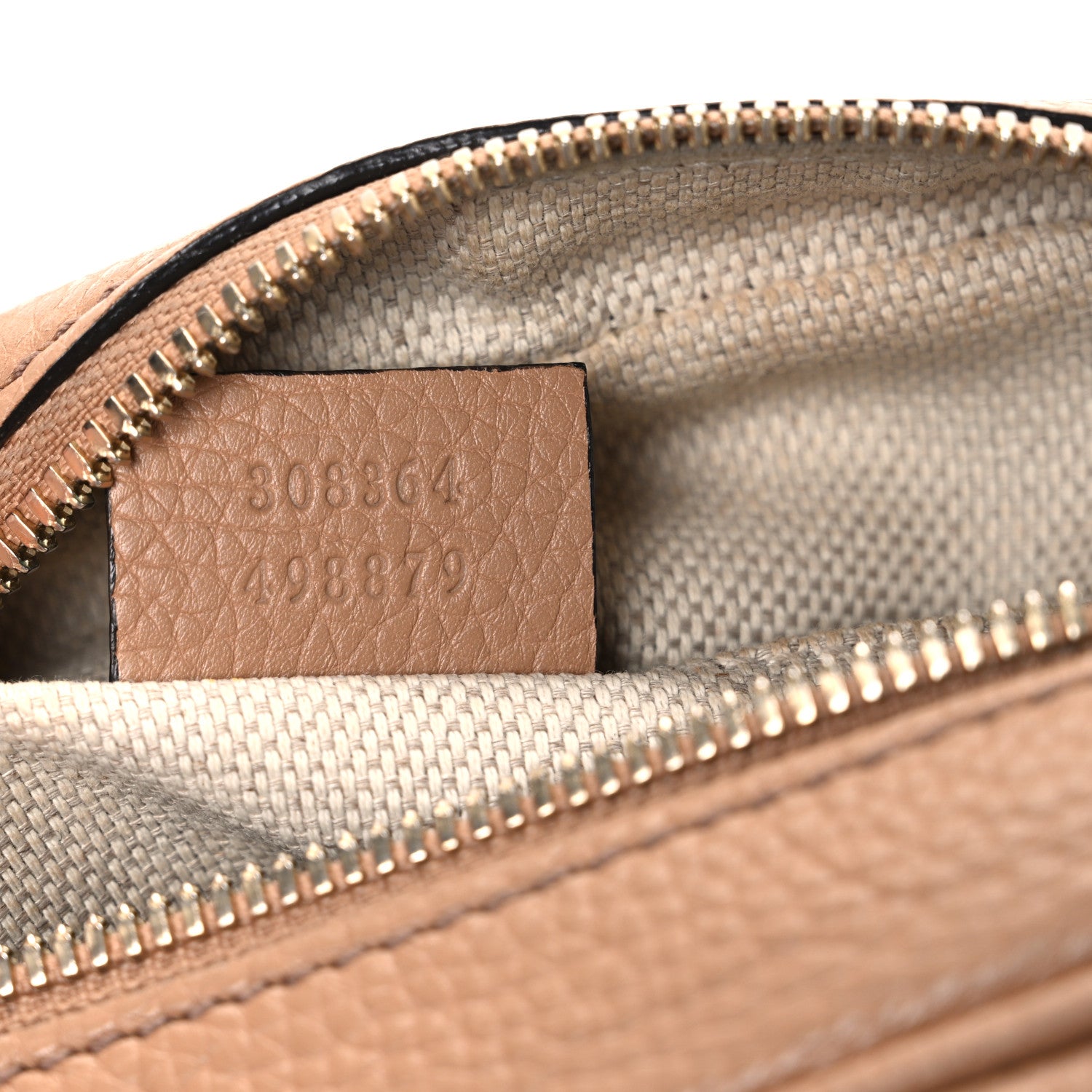 Gucci Pebbled Calfskin Small Soho Disco Bag Camelia 7 of 13