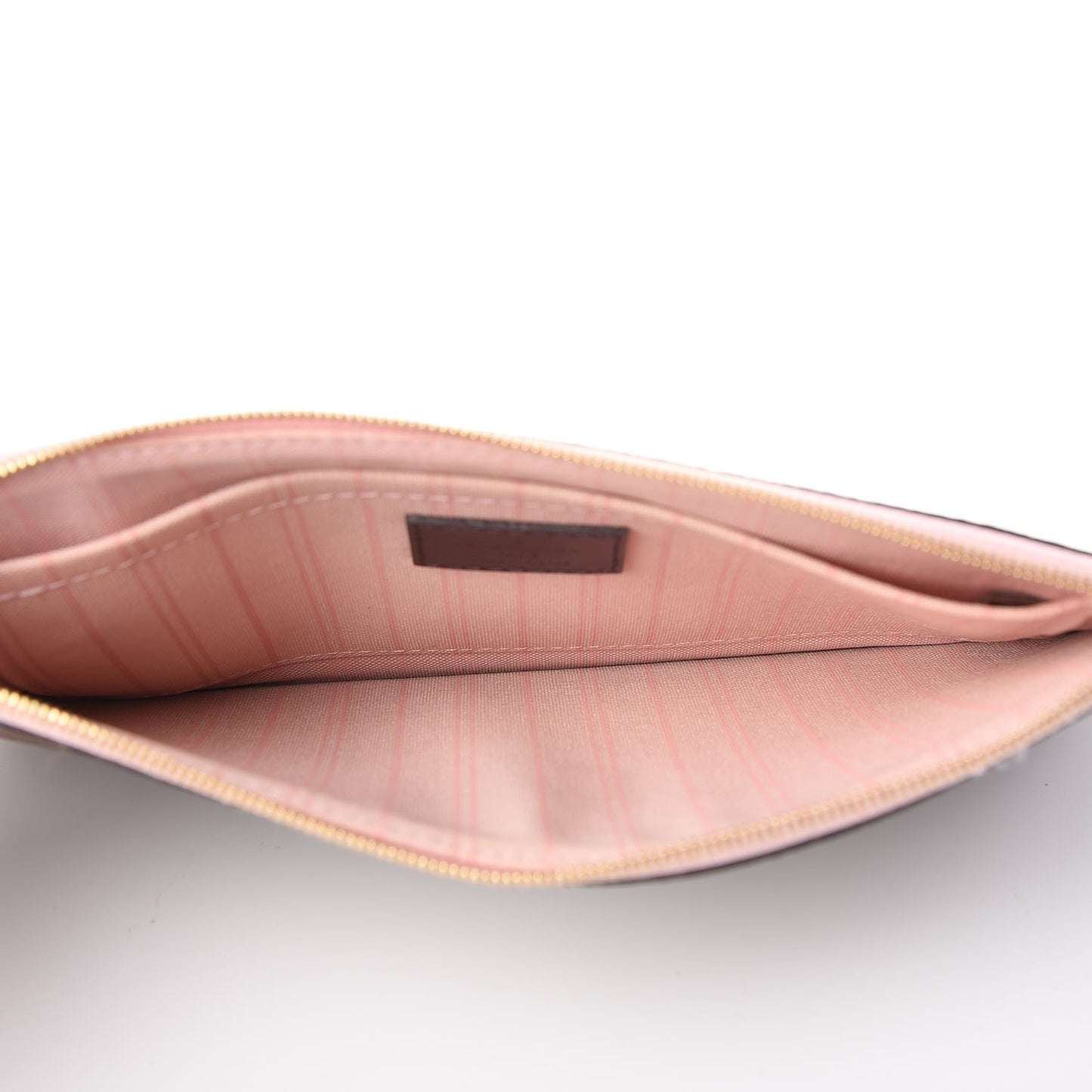 Damier Ebene Neverfull MM GM Pochette Rose Ballerine