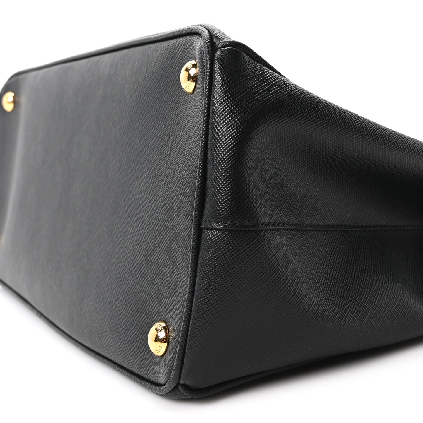 Saffiano Lux Large Galleria Double Zip Tote Black