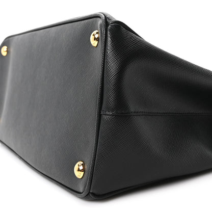 Prada Saffiano Lux Large Galleria Double Zip Tote Black 10 of 10