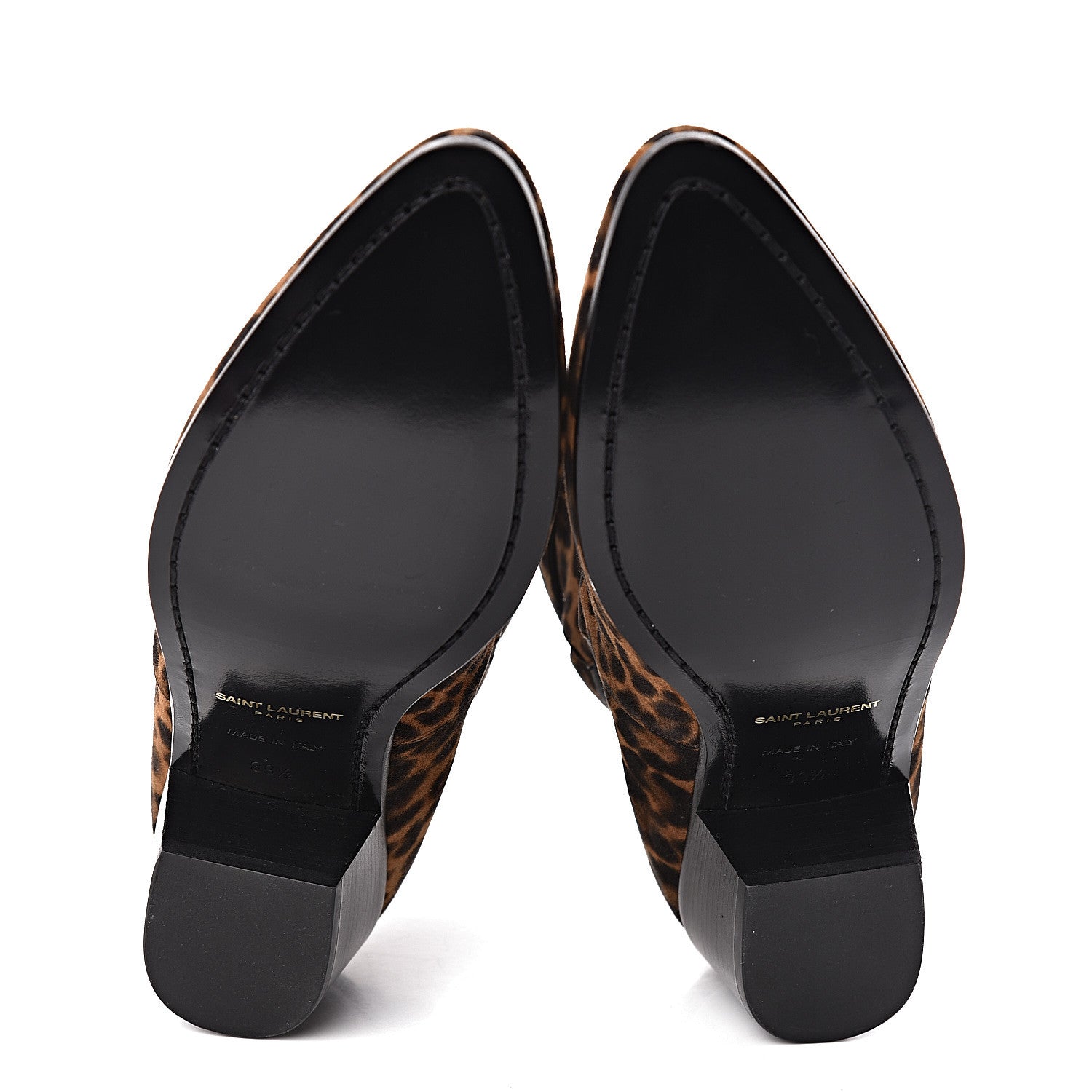 Saint Laurent Suede Blake Ankle Boots 39.5 Leopard 5 of 8