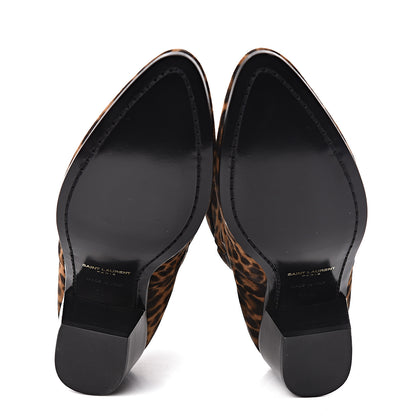 Saint Laurent Suede Blake Ankle Boots 39.5 Leopard 5 of 8