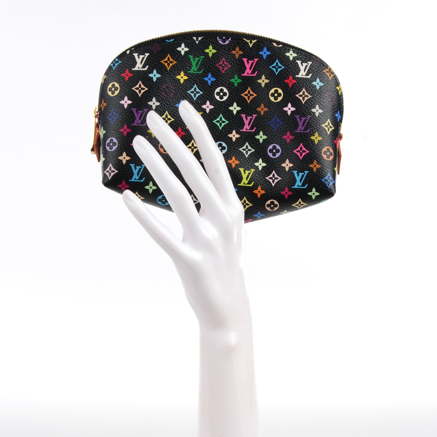 Monogram Multicolor Cosmetic Pouch Black Grenade
