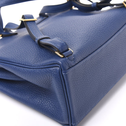 Hermes Taurillon Clemence Kelly Ado Backpack Deep Bleu 7 of 12