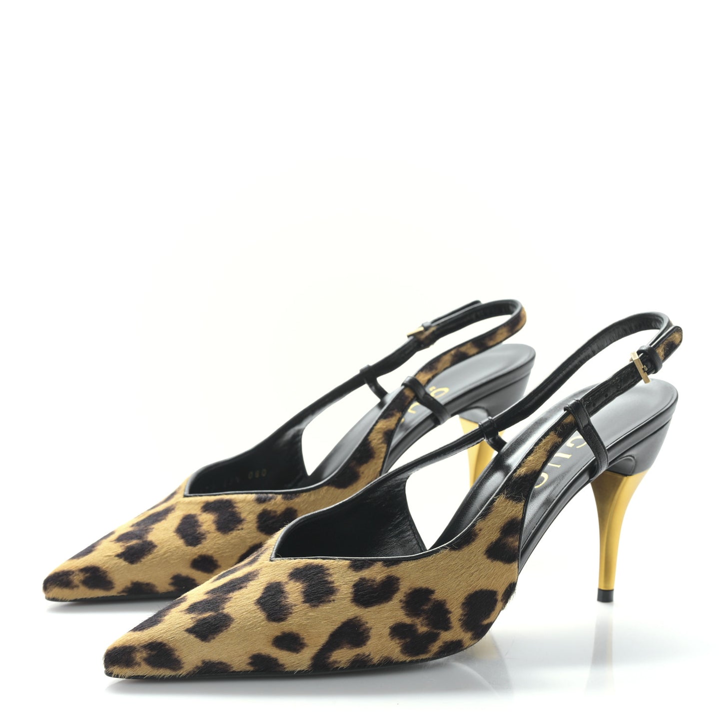 Calf Hair Leopard Print Priscilla 85 Pumps 39.5 Hazelnut