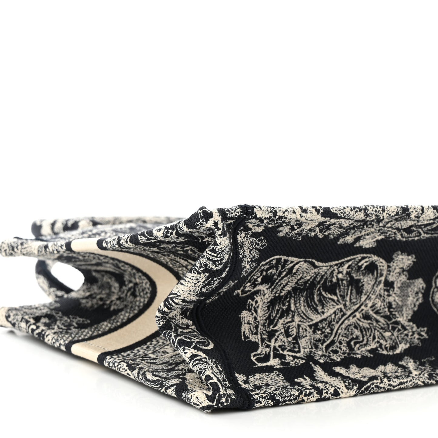 Canvas Embroidered Small Dioriviera Toile De Jouy Book Tote Blue