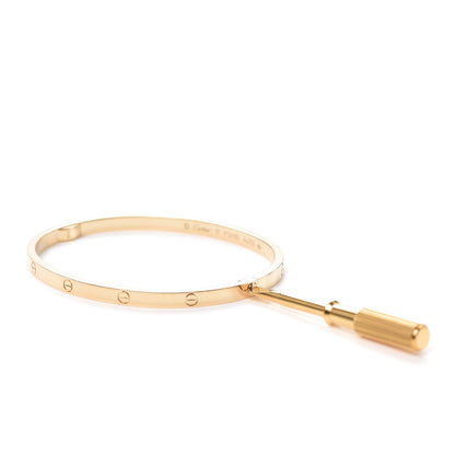 Cartier 18K Yellow Gold Small LOVE Bracelet 17 4 of 7