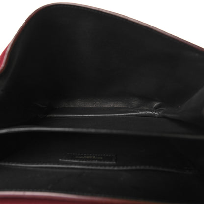 Saint Laurent Suede All-Over Monogram Small Le Monogramme Satchel Rouge 5 of 11