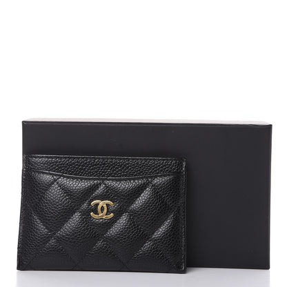 Chanel Caviar Quilted Card Holder Black 9 of 9