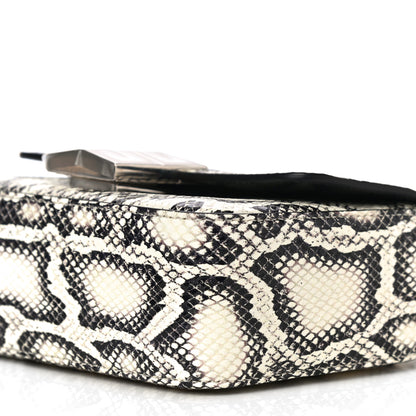 Givenchy Calfskin Snake Embossed Small 4G Crossbody Black White 9 of 9