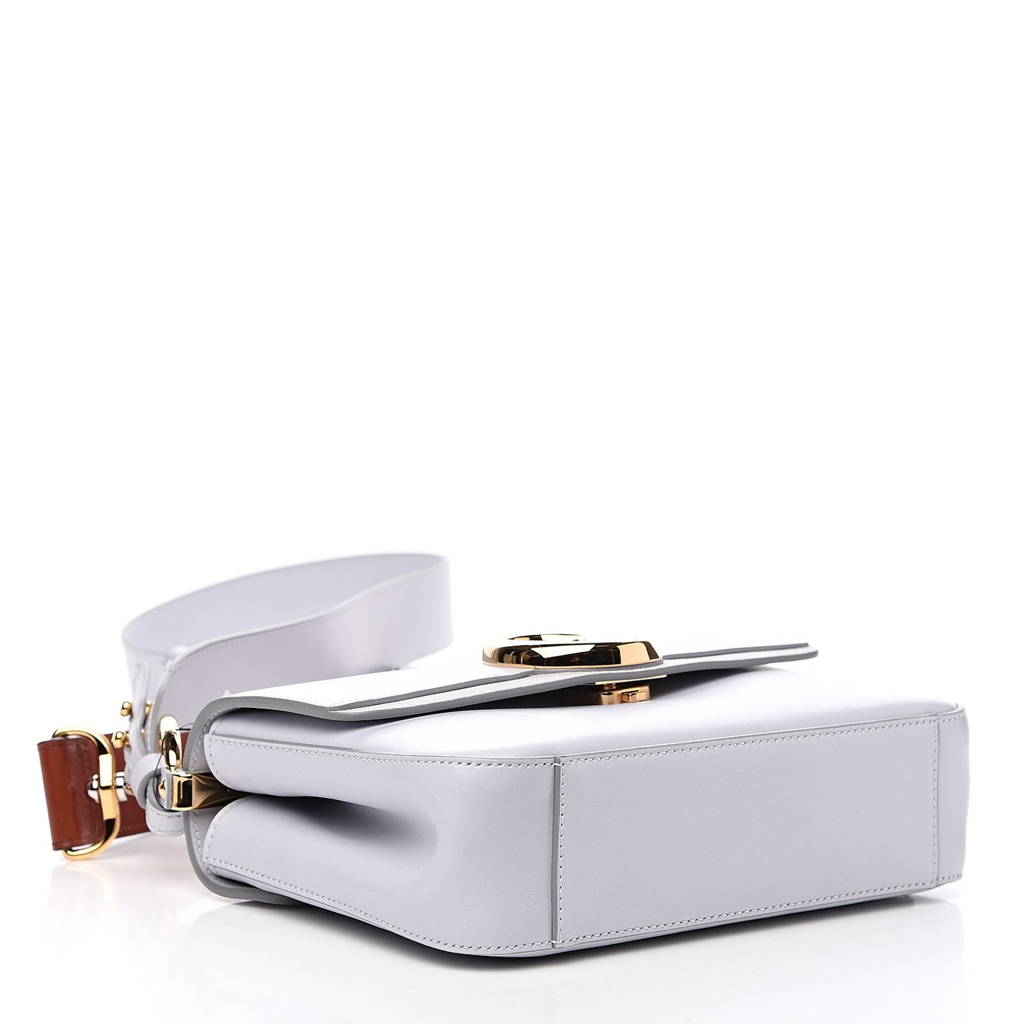 Calfskin Small C Double Carry Light Cloud
