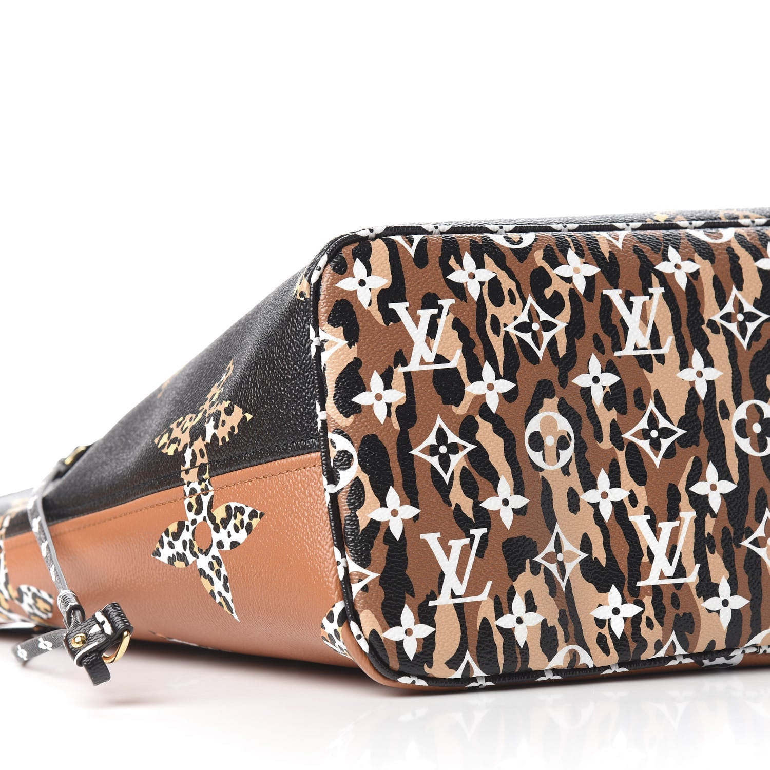 Louis Vuitton Monogram Giant Jungle Neverfull MM Black 5 of 10